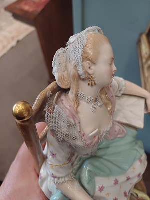 Lot 20 - A Meissen Porcelain Figure, 19th century,...
