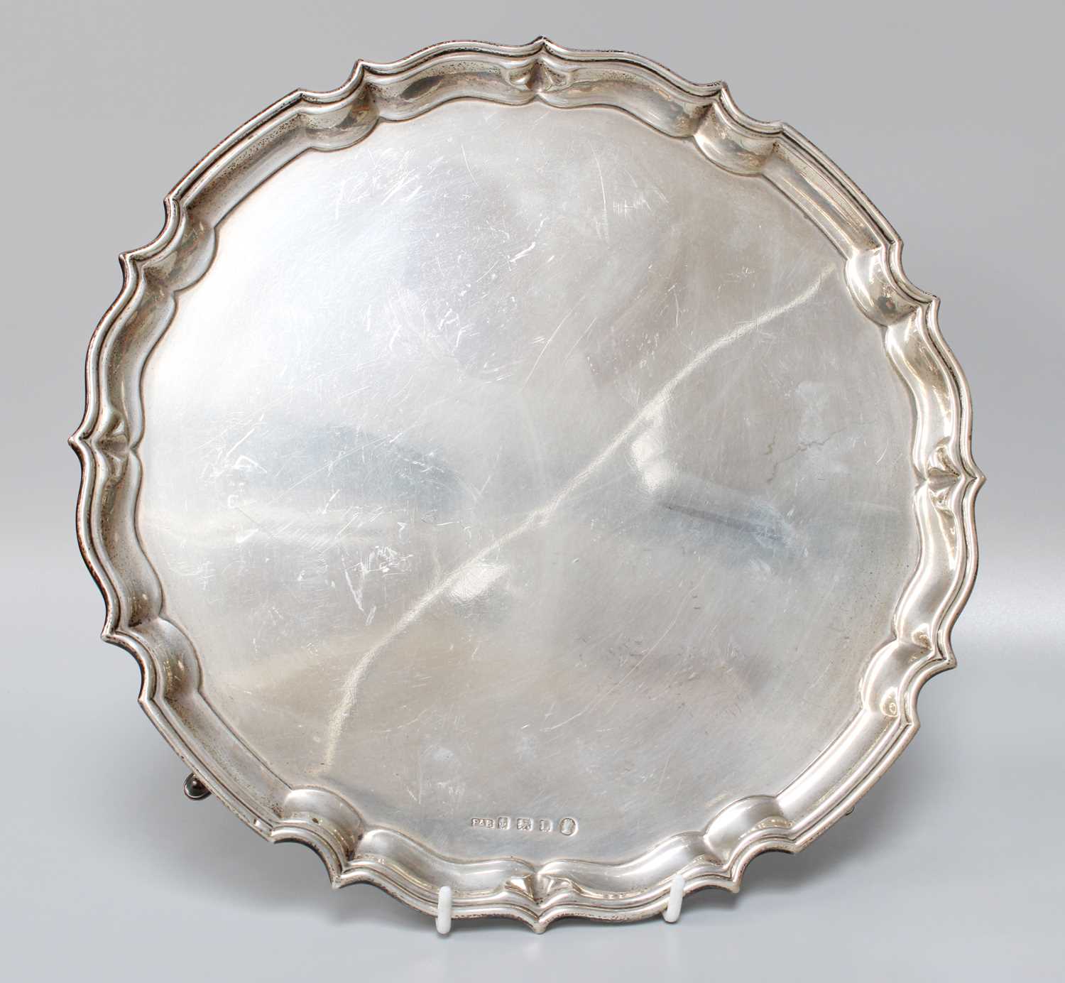 Lot 4 - A George V Silver Salver, by Padgett and...