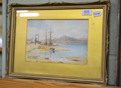 Lot 609 - Thomas Sidney, watercolour, Kippford Solway, framed and glazed