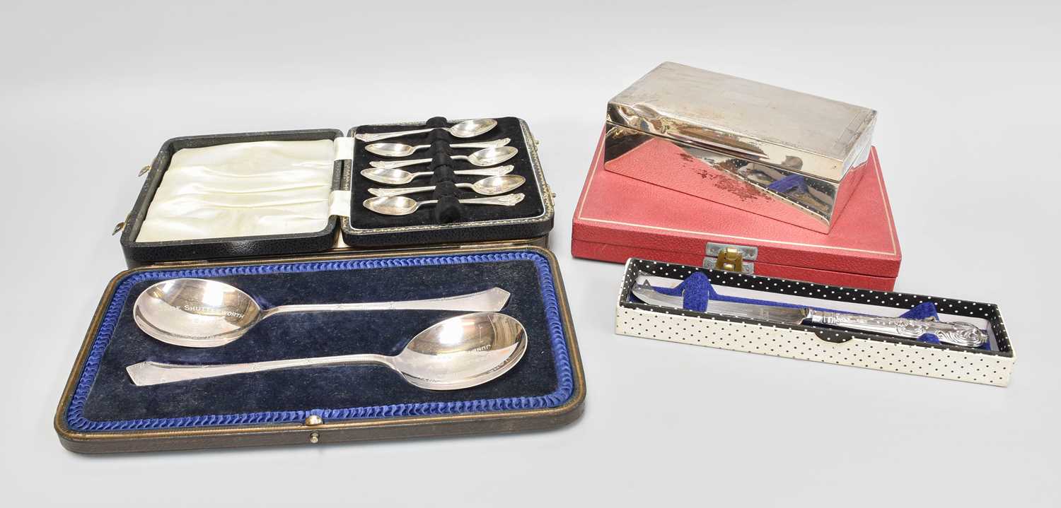Lot 81 - A Collection of Assorted Silver, including an...