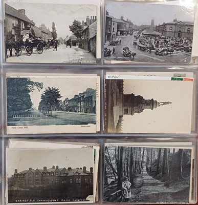 Lot 280 - Yorkshire Postcards. A modern album of...