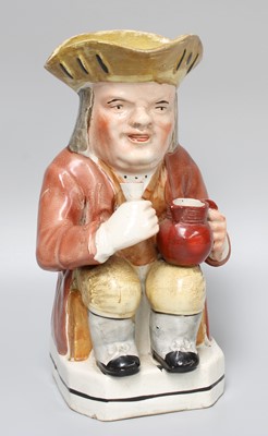 Lot 282 - A Late 19th Century Toby Jug, painted in...