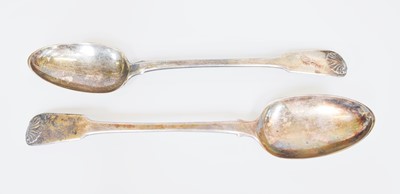 Lot 67 - A Pair of George III Silver Basting-Spoons, by...