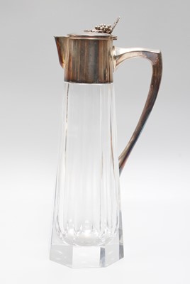 Lot 273 - A Silver Mounted Glass Claret Jug, by...