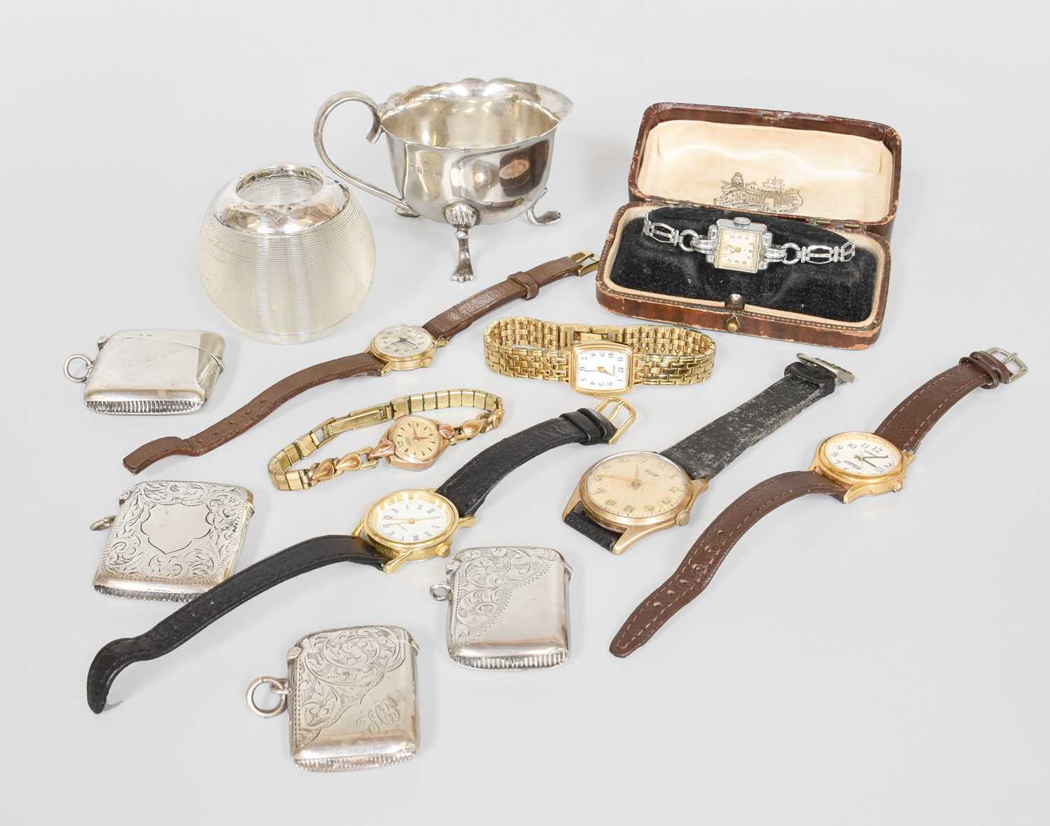 Lot 49 - A Collection of Assorted Silver, comprising...