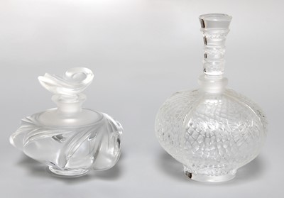 Lot 286 - Two Lalique Scent Bottles, largest 12.5cm (one...