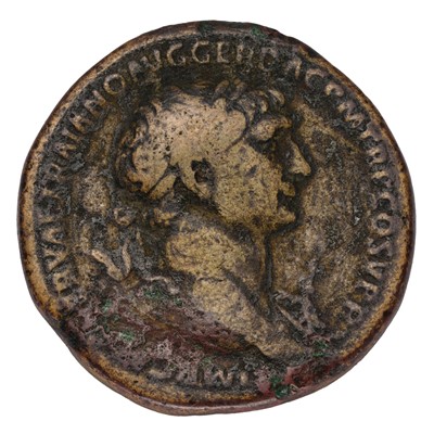 Lot 3 - Roman Imperial, Trajan Sestertius, 32mm, 27.2g,...