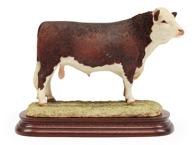 Lot 129 - Border Fine Arts 'Hereford Bull' (Style Two),...