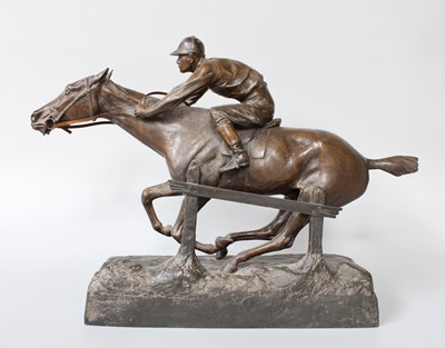 Lot 170 - A Reproduction Spelter Model of a Horse and...