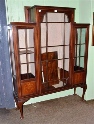 Lot 641 - Edwardian mahogany display cabinet