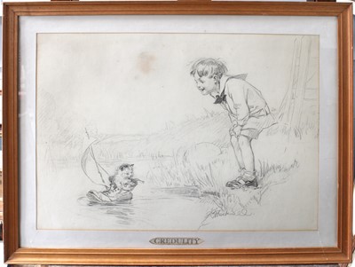 Lot 1058 - Lilian Hocknell (1891-1977) "Caution"...