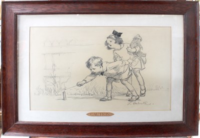 Lot 1058 - Lilian Hocknell (1891-1977) "Caution"...