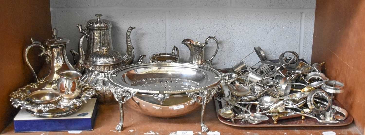 Lot 87 - A Collection of Assorted Silver Plate,...