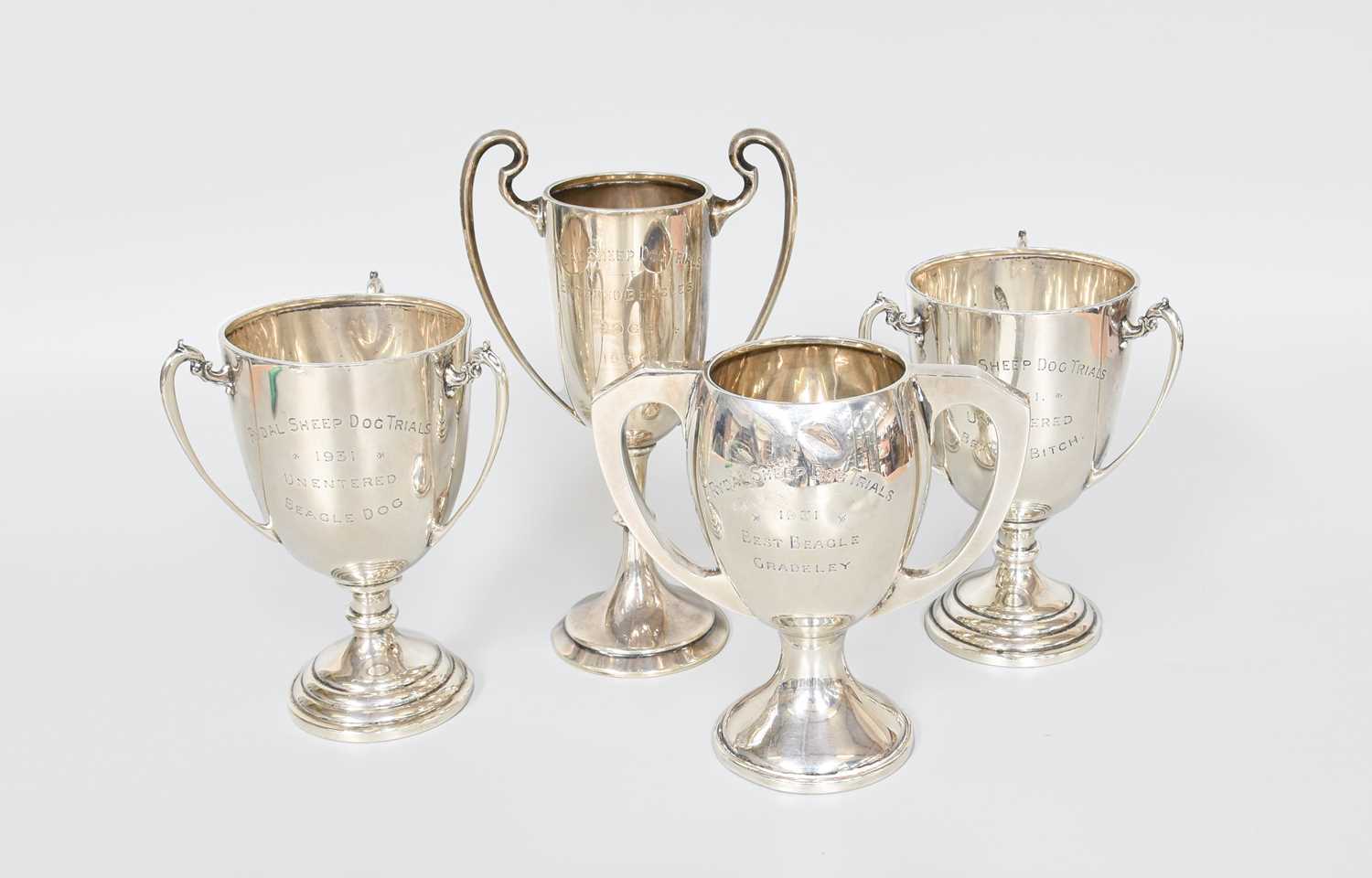 Lot 40 - Four Various Silver Trophy-Cups, including a...