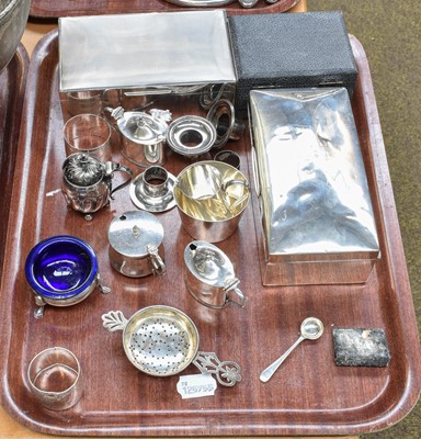 Lot 78 - A Collection of Assorted Silver, including two...
