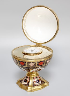 Lot 144 - A Royal Crown Derby Imari Millennium Globe...