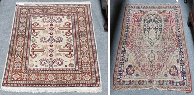 Lot 1222 - Perepedil Design Rug, the cream field with...