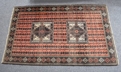 Lot 1006 - Baluch Rug, the tree of life field centred by...