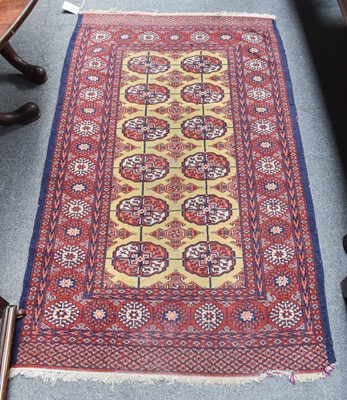 Lot 1004 - Baluch Prayer Rug, the rust coloured...