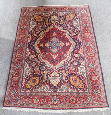 Lot 1019 - Saroukh Rug, the field of scrolling floral...