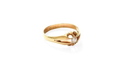 Lot 318 - An 18 Carat Gold Diamond Solitaire Ring, the...