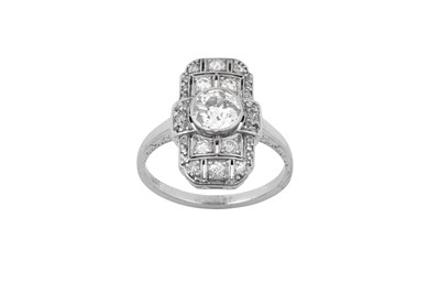 Lot 2274 - An Art Deco Diamond Cluster Ring the...