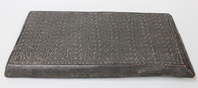 Lot 187 - A Carved Wood North East Asian Printing Block,...