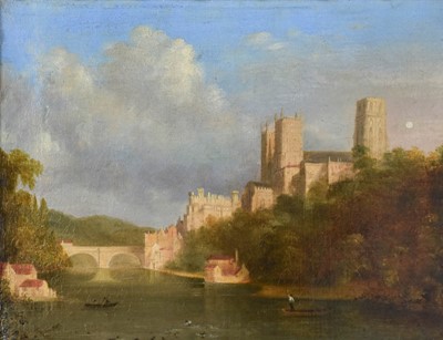 Lot 1006 - W. B. Noble (19th Century) "A View of Durham...