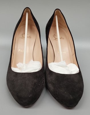 Lot 1160 - Pair of Christian Louboutin Elisa 85 Veau...