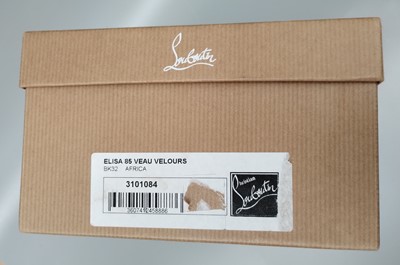 Lot 1160 - Pair of Christian Louboutin Elisa 85 Veau...