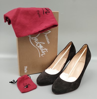 Lot 1160 - Pair of Christian Louboutin Elisa 85 Veau...