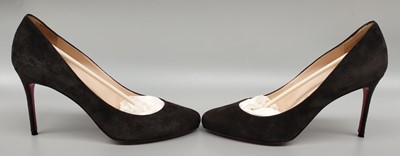 Lot 1160 - Pair of Christian Louboutin Elisa 85 Veau...