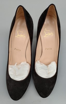 Lot 1160 - Pair of Christian Louboutin Elisa 85 Veau...