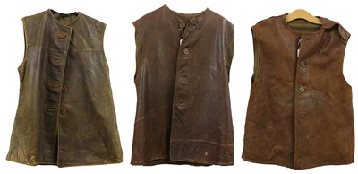 Lot 188 - Three Second World War British Army Leather...