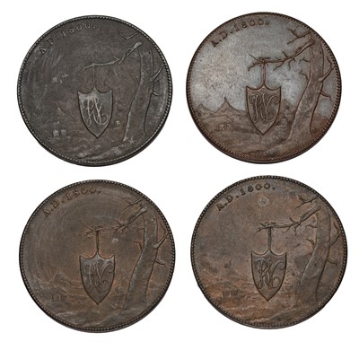 Lot 358 - 4x Ireland, Wexford, Enniscorthy Halfpennies...