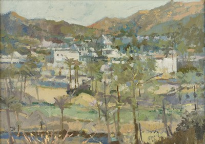 Lot 546 - Tom Coates NEAC (1941-2023) “Temple at Mount...