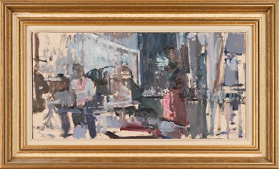 Lot 548 - Tom Coates NEAC (1941-2023) Artists in a...