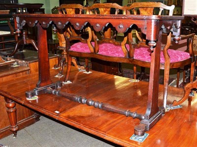 Lot 677 - Victorian mahogany side table