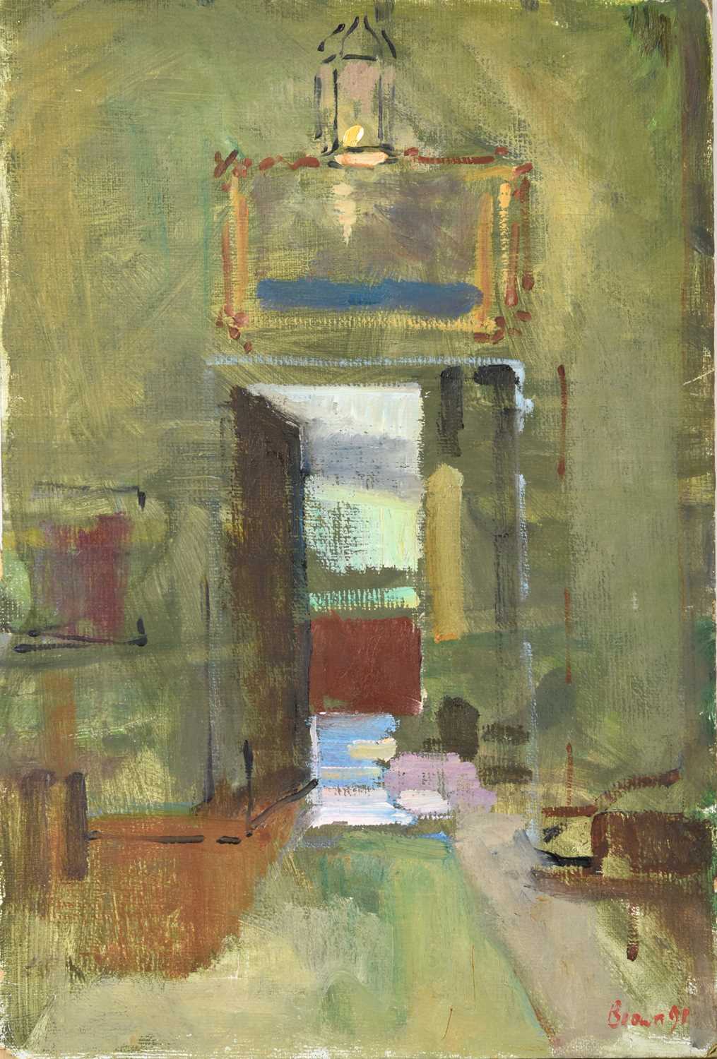 Lot 609 - Peter Brown NEAC (b,1967) Hallway Signed and...