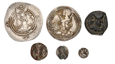 Lot 10 - Ancient Persian Coins, 6 in total to include;...