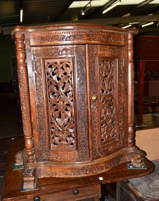 Lot 683 - Chinese style hardwood cabinet