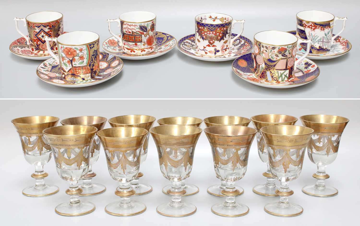 Lot 150 - A Set of Six Royal Crown Derby Imari Porcelain...
