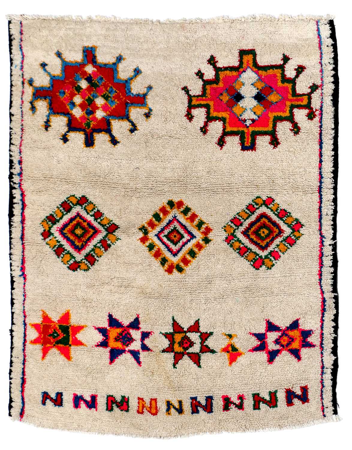 Lot 1025 - Berber Rug Atlas Mountains, late-20th century...