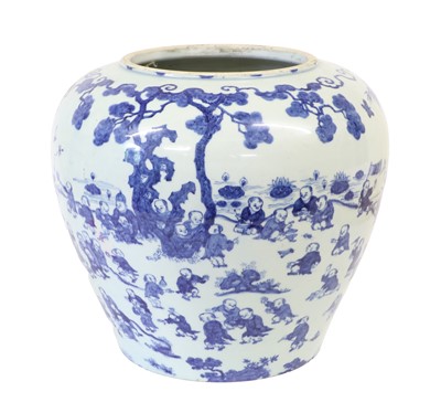 Lot 127 - A Chinese Porcelain Jar, probably late 16th...