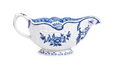 Lot 11 - A Bow Porcelain Sauceboat, circa 1765, with a...