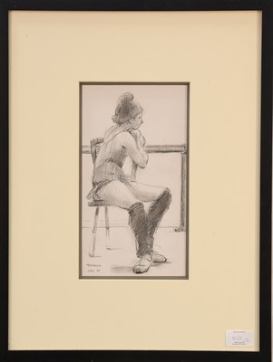 Lot 1010 - Pat Maclaurin (1933-2022) “Adjusting the Shoe”...