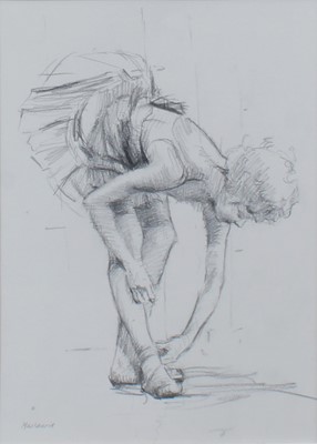 Lot 1010 - Pat Maclaurin (1933-2022) “Adjusting the Shoe”...