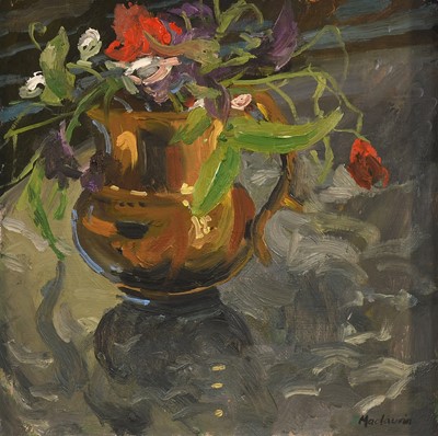 Lot 1014 - Pat Maclaurin (1933-2022) “Sweet Peas II”...