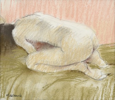 Lot 594 - Pat Maclaurin (1933-2022) Crouching nude...