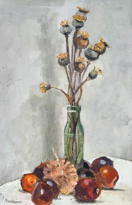 Lot 1035 - Pat Maclaurin (1933-2022) Autumnal still life...